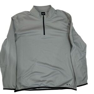 Oakley grey 1/4 zip pullover Sz XXL